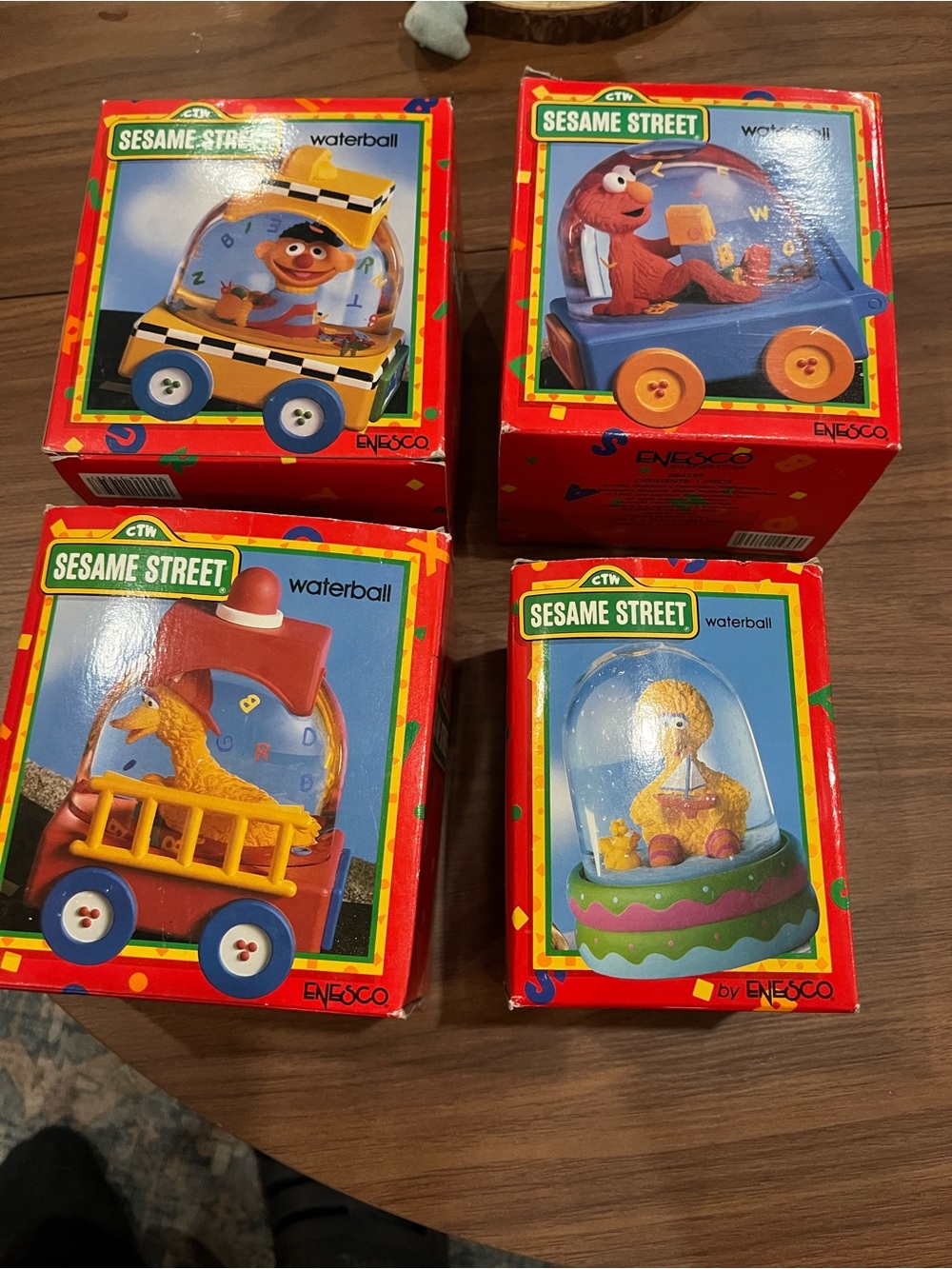 Enesco Sesame Street Waterball Set - Red, Yellow, Blue, Green